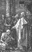 Albrecht Durer St Peter and St John Healing the Cripple painting